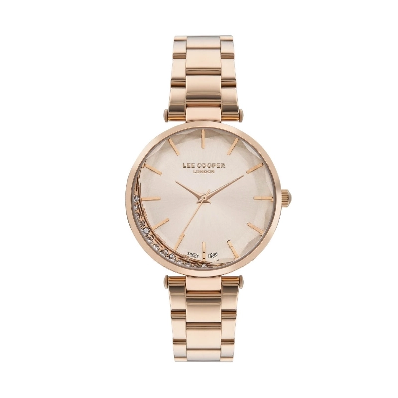 Montre Quartz pas cher pour Femme en Métal, de couleur Doré Rose - Lee Cooper London - LC07603.410