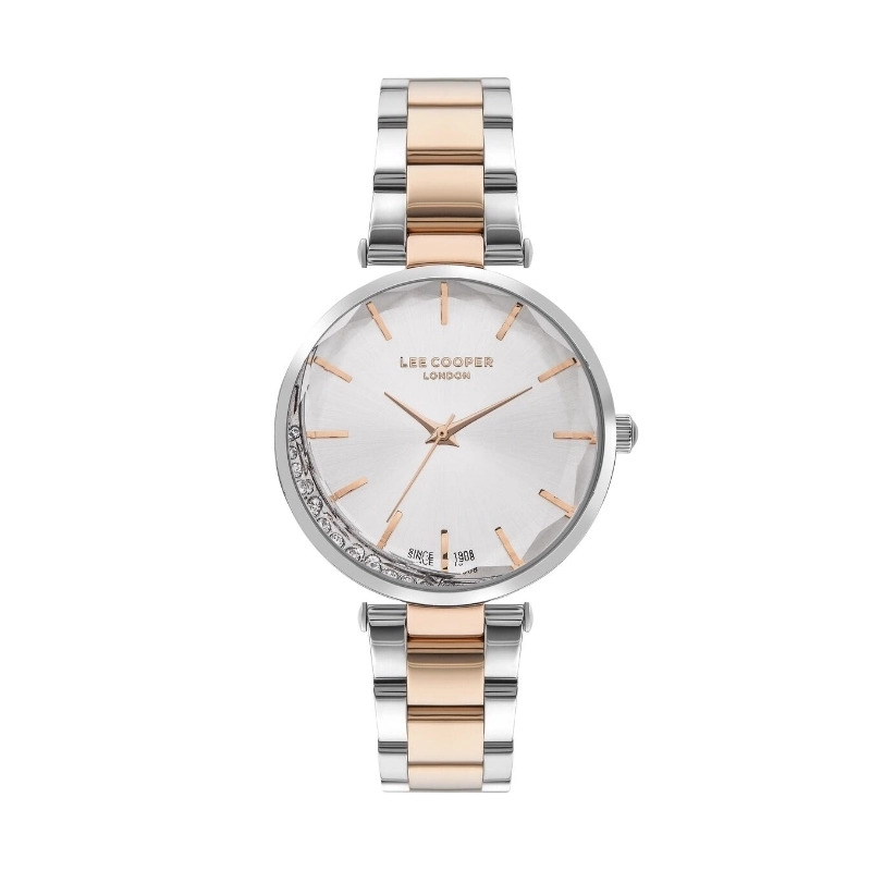 Reloj de Cuarzo Barato para Mujer en color Metal, Plata, Oro rosa - Lee Cooper London - LC07603.530