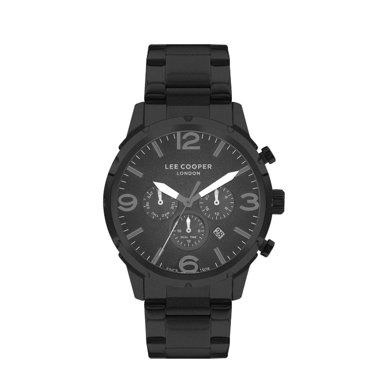 Montre Quartz pas cher pour Homme en Métal, de couleur Noir - Lee Cooper London - LC07672.650