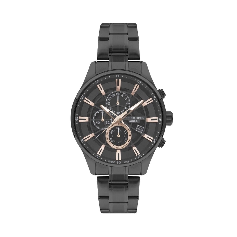 Montre Quartz pas cher pour Homme en Métal, de couleur Gun - Lee Cooper London - LC07670.060