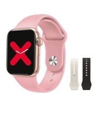 Uhr Günstige Smartwatch für Damen in Metall, Silikon, Roségold, Schwarz – Lee Cooper London – LCSM2408