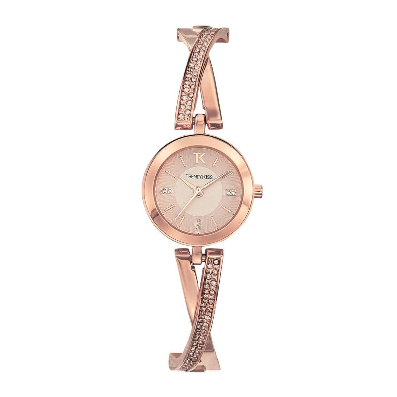 Photo de face de cette Montre Femme pas chère Quartz en Métal, Rose Doré - TMRG10100-04