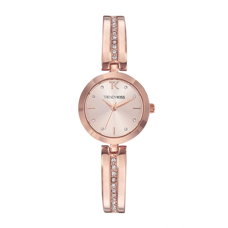 Front photo of this Inexpensive Women's Quartz Metal Watch, Rose Gold - TMRG10106-04