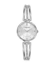 Front photo of this Inexpensive Women's Quartz Metal Watch, Silver - TM10110-03