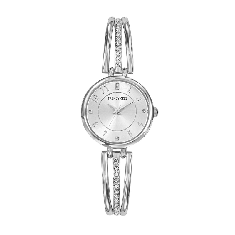 Front photo of this Inexpensive Women's Quartz Metal Watch, Silver - TM10110-03