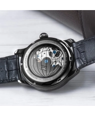 Photo 3 setting in context of this Men's Skeleton Watch in Stainless Steel Gray, Black - LONGITUDE SHADOW - EARNSHAW | ES-8063