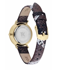 Photo 3 of this Inexpensive Women's Quartz Watch in Metal and Leather, Gold, Brown - TG10133-01