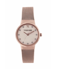 Foto 3 de este económico Reloj de Cuarzo para Mujer en Metal y Malla Milanesa, Oro Rosa - TMRG10065-05