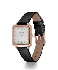 Photo 2 de cette Montre Femme pas chère Quartz en Métal et Cuir, Rose Doré, Noir - TRG10145-02