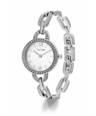 Front photo of this Inexpensive Women's Quartz Metal Watch, Silver - TM10148-01