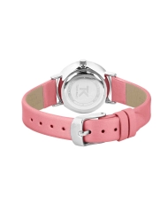 Foto 2 de este Económico Reloj de Cuarzo para Mujer en Metal y Piel, Plata, Rosa - TC10153-01