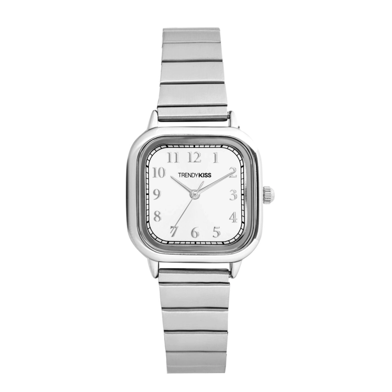 Front photo of this Inexpensive Women's Quartz Metal Watch, Silver - TM10156-01