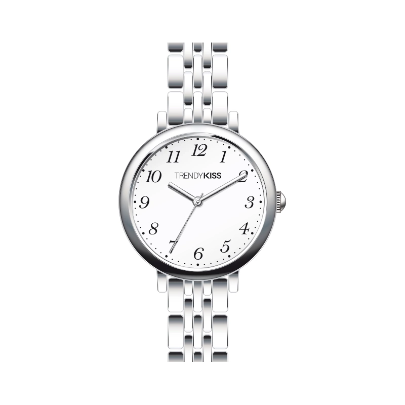 Front photo of this Inexpensive Women's Quartz Metal Watch, Silver - TM10166-01