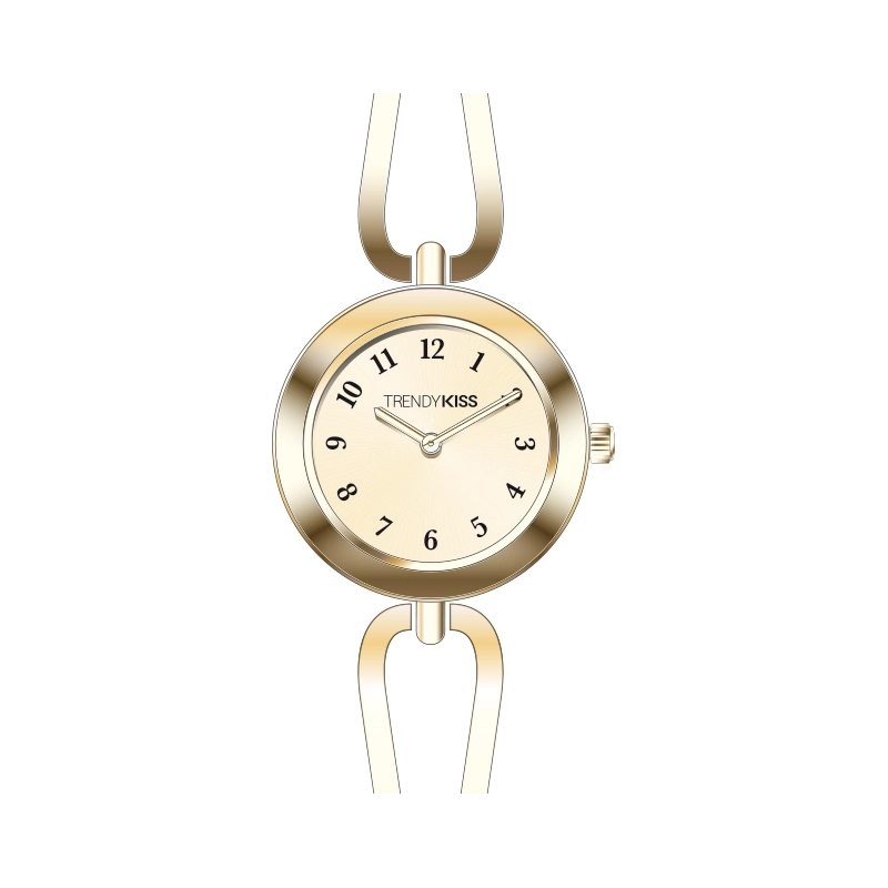 Front photo of this Inexpensive Women's Quartz Metal Watch, Gold - TM10169-02