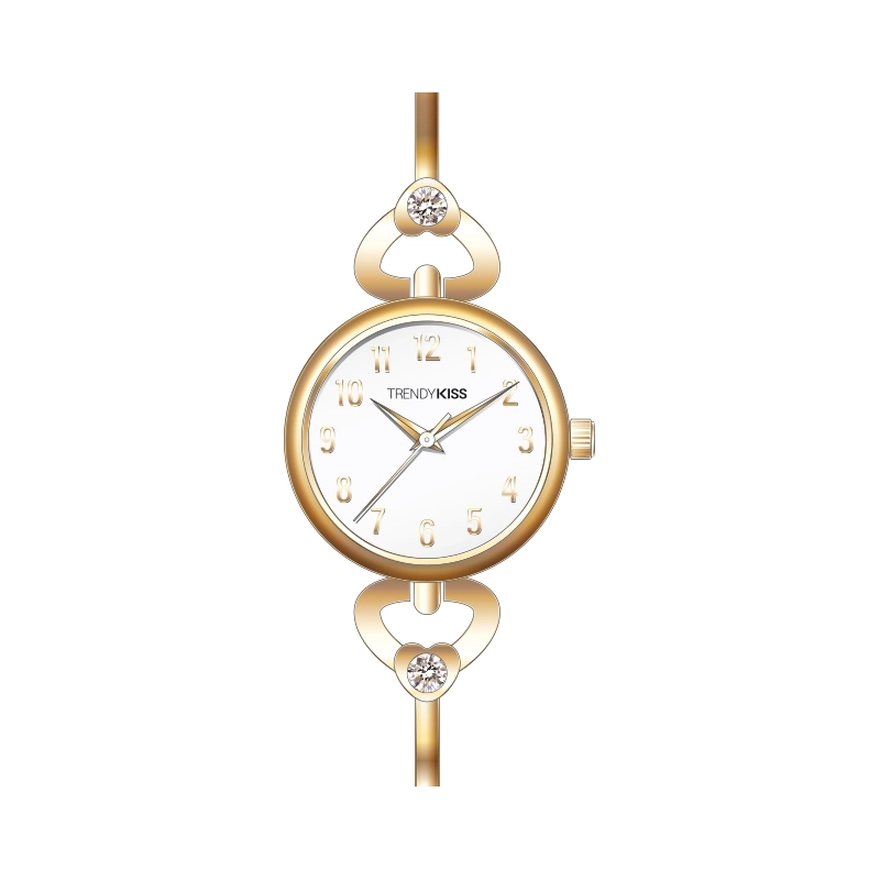 Front photo of this Inexpensive Women's Quartz Metal Watch, Gold - TM10170-02