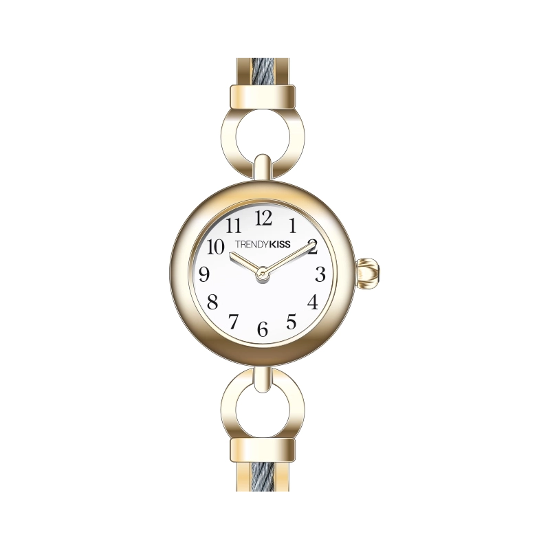 Front photo of this Inexpensive Women's Quartz Watch in Metal and , Gold - TM10171-02