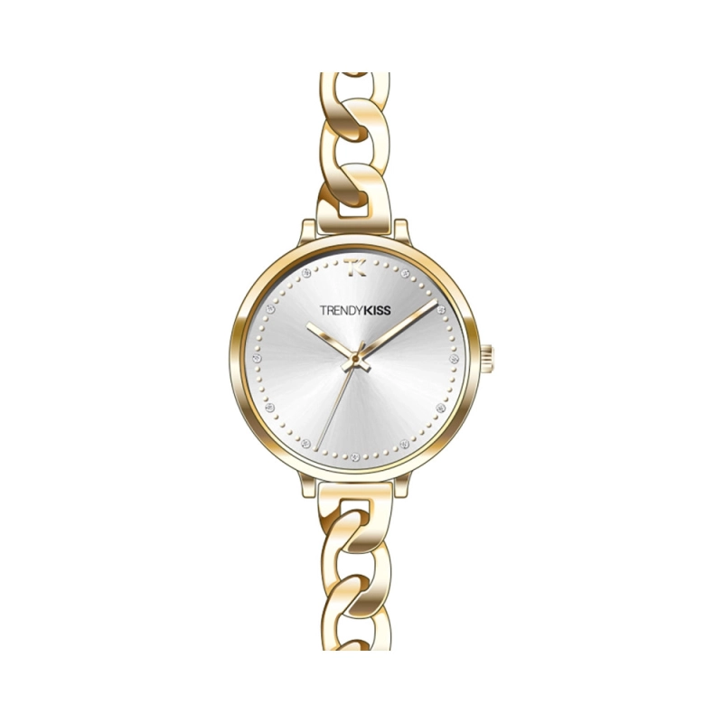 Front photo of this Inexpensive Women's Quartz Metal Watch, Gold - TM10173-02