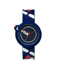 Reloj Analógico Barato para Mujer de Silicona, Azul, Negro - 38-6081-005