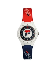 Cheap Analog Watch for Children in Plastic and Silicone, White, Red - 38-204-102