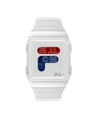 Cheap Digital Plastic Men's Watch, White - 38-105-001