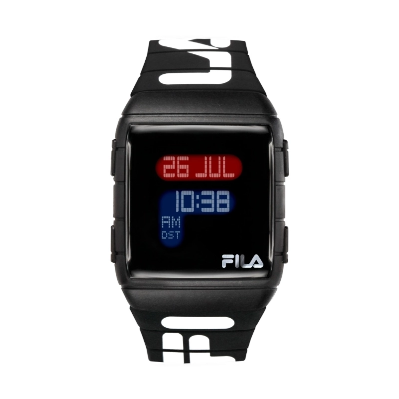 Montre pas chère Digital pour Homme en Plastique, Noir, Multicolor - 38-105-006