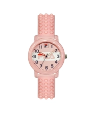 Cheap Analog Children's Watch in Plastic and Silicone, Pink - 38-203-001