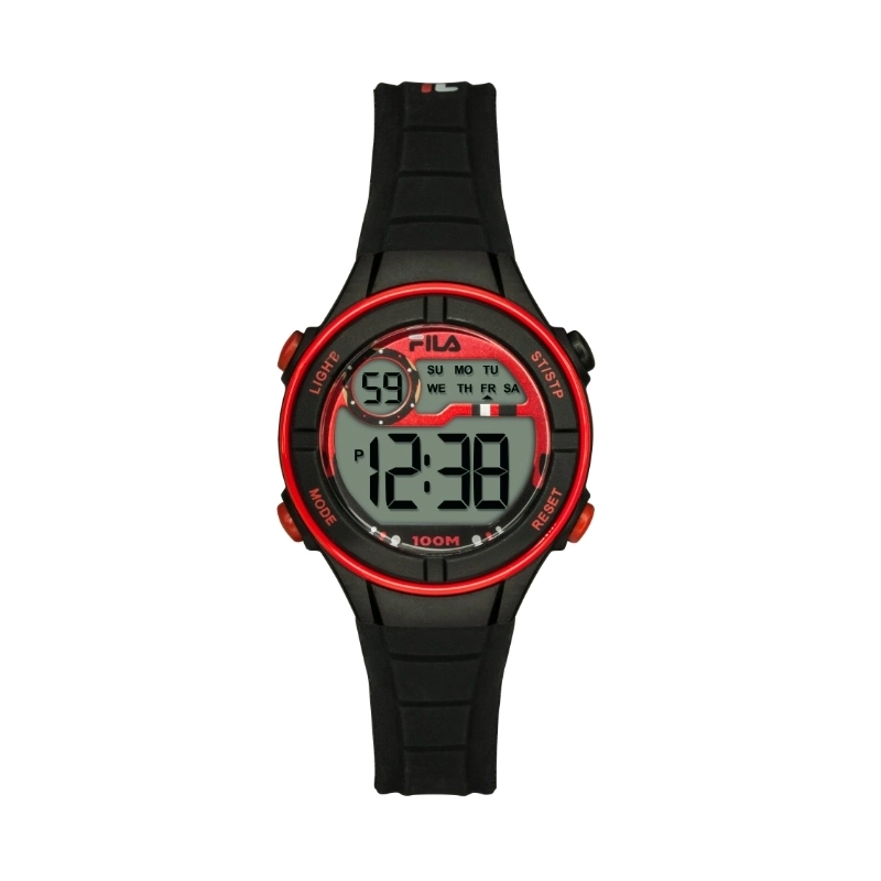 Montre pas chère Digital pour Enfant en Plastique et Silicone, Noir - 38-205-001