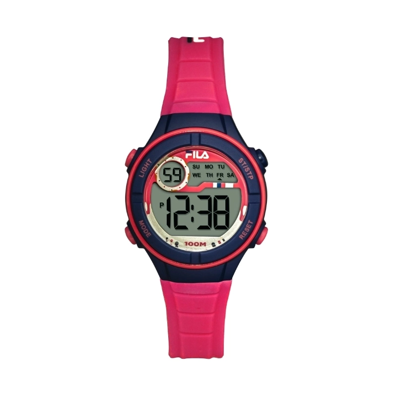 Montre pas chère Digital pour Enfant en Plastique et Silicone, Bleu, Rose - 38-205-004