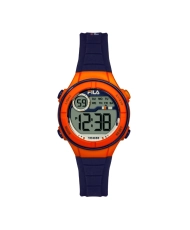 Cheap Digital Watch for Children in Plastic and Silicone, Orange, Electric Blue - 38-205-005