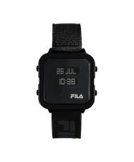 Reloj Digital Barato para Hombre en Silicona y Nylon, Negro - 38-6088-104