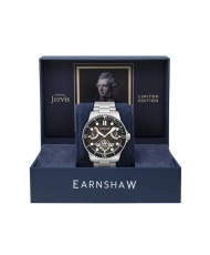 Photo 7 setting in context of this Men's Watch in Black, Grey Stainless Steel - Jervis - EARNSHAW | ES-8134-44