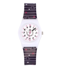 Front photo of this Cheap Girls Watch in Plastic, White, Purple - 38776