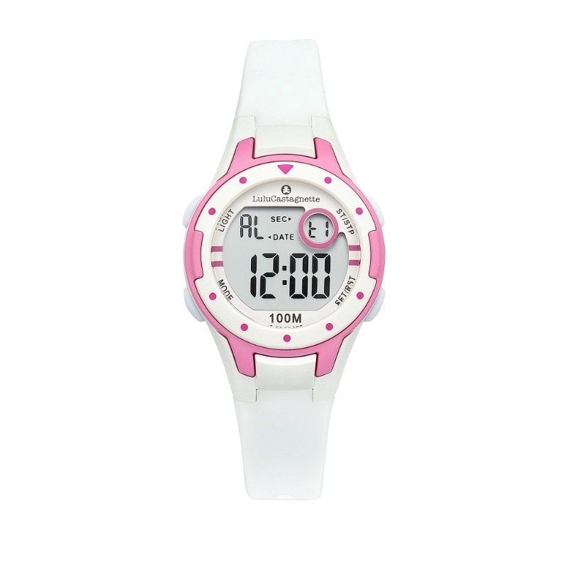 Photo de face de cette Montre fille pas chère en Plastique et Silicone, - 38822