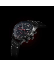 Herren-Quarzuhr aus Edelstahl, Leder, Schwarz – HAWKER HURRICANE LIMITED EDITION – AV-4088-05