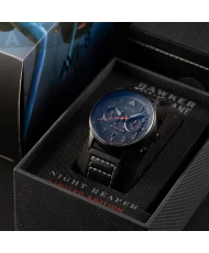 Montre Homme Quartz en Acier inoxydable, Cuir, Noir - HAWKER HURRICANE LIMITED EDITION - AV-4088-05