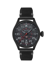 Herren-Automatikuhr aus Edelstahl, Leder, Schwarz – HAWKER HURRICANE LIMITED EDITION – AV-4097-05