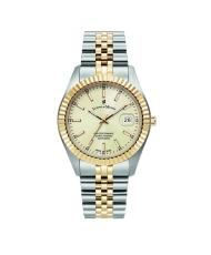 Montre Suisse mixte en Acier inoxydable, Champagne, Argenté, Doré - Inspiration Business - JWN01704