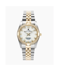 Reloj Suizo para Mujer en Acero, Blanco, Plata, Oro - Prestige Inspiration - JWL02002