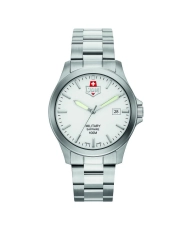 Swiss Men's Watch in Stainless Steel, White, Silver - ALPHA II - JDM-WG005-01