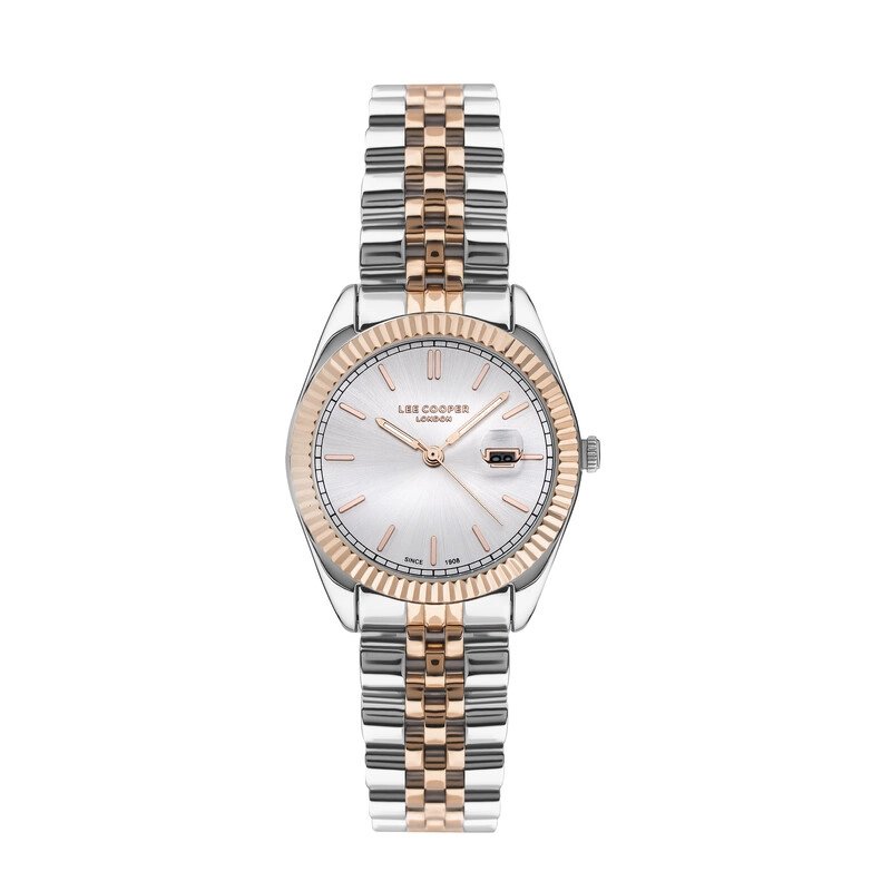 Montre Femme Quartz en Métal, Argenté, Doré Rose - LC07326.530