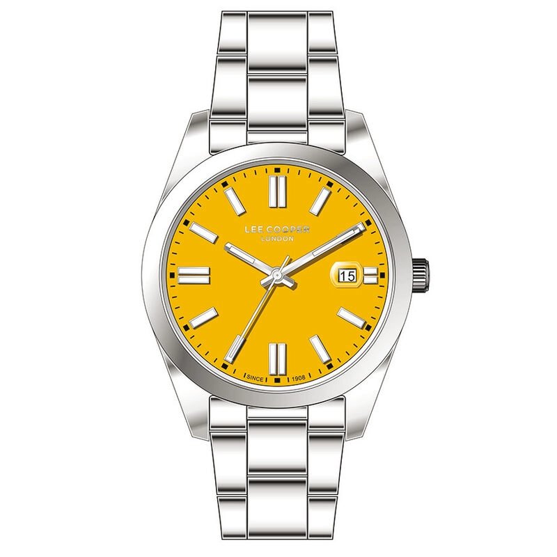 Montre Femme Quartz en Métal, Jaune, Argenté - LC07566.310