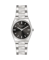 Montre Femme Quartz en Métal, Noir, Argenté - LC07609.350