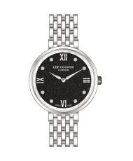 Montre Femme Quartz en Métal, Noir, Argenté - LC07610.350