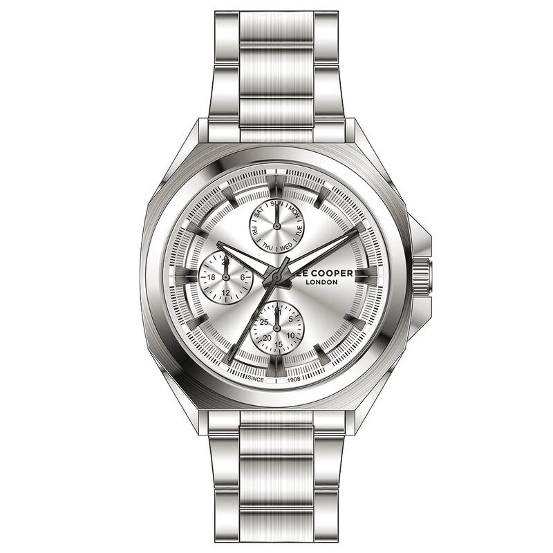 Men's Quartz Metal Watch, Silver - LC07716.330