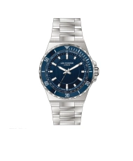 Montre Homme Quartz en Métal, Bleu, Argenté - LC07622.390