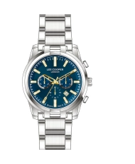 Montre Homme Quartz en Métal, Bleu, Argenté - LC07651.290