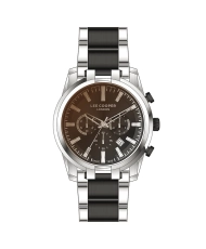 Montre Homme Quartz en Métal, Noir, Argenté - LC07651.350