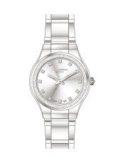 Women's Quartz Metal Watch, Silver - LC07678.330