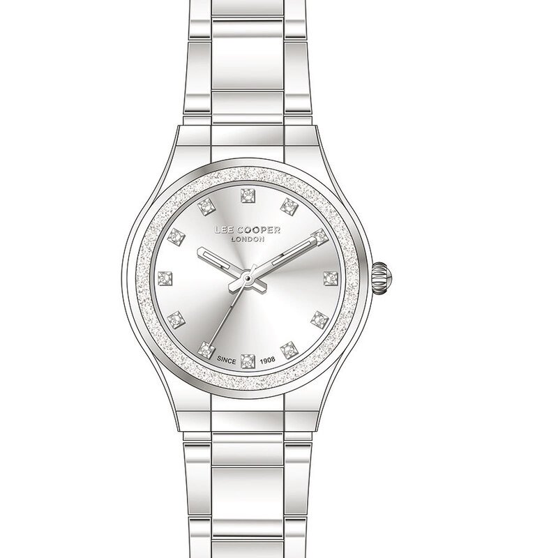 Women's Quartz Metal Watch, Silver - LC07678.330