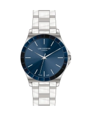 Montre Femme Quartz en Métal, Bleu, Argenté - LC07686.390